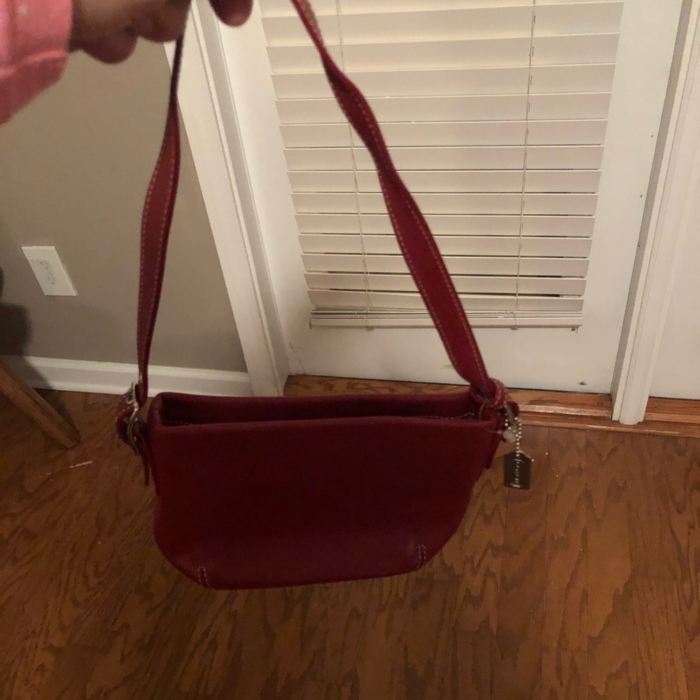 Small Leather Coach shoulder bag